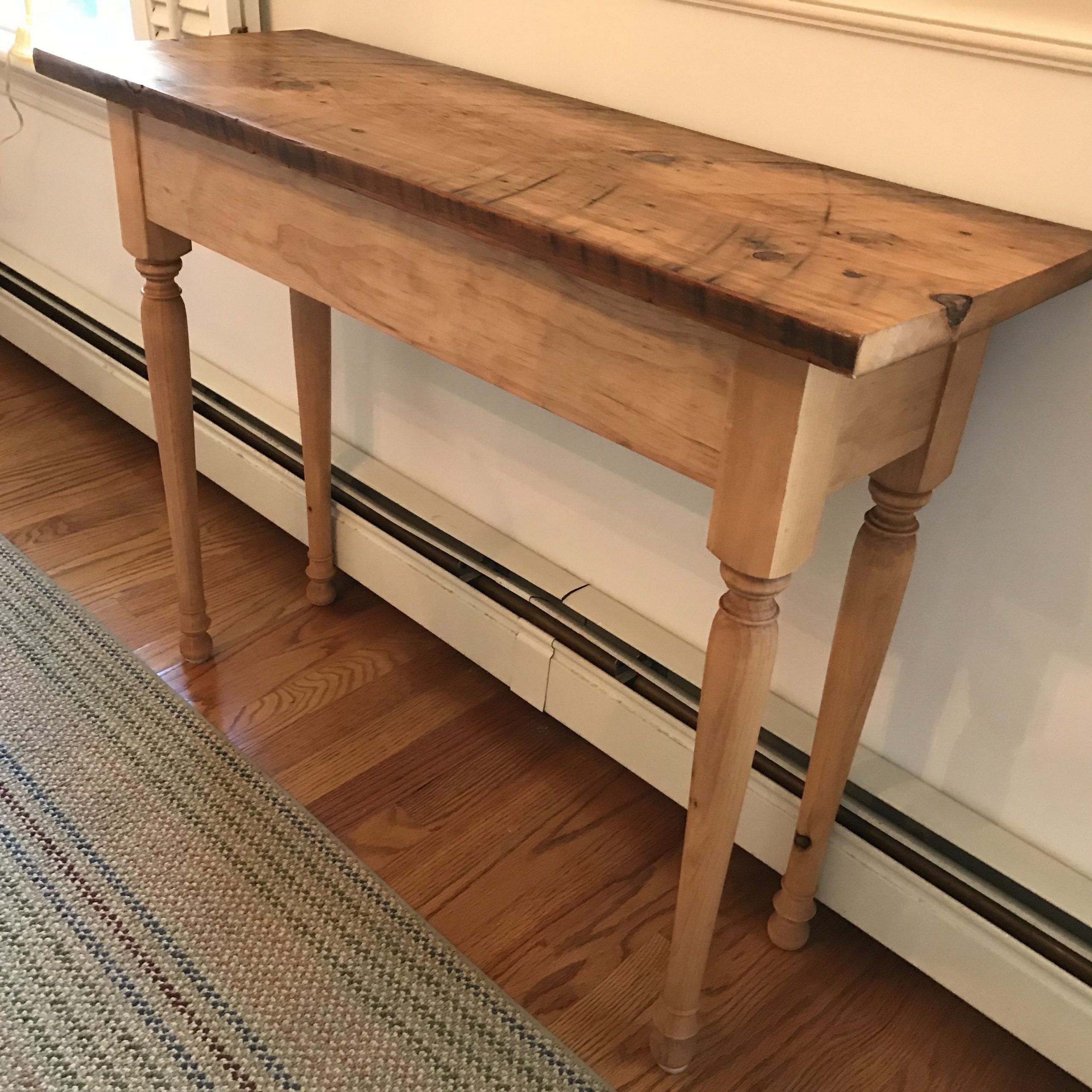Hand Crafted Reclaimed Wood Console Tablejohn Gaines Pertaining To Smoked Barnwood Console Tables (View 2 of 20)