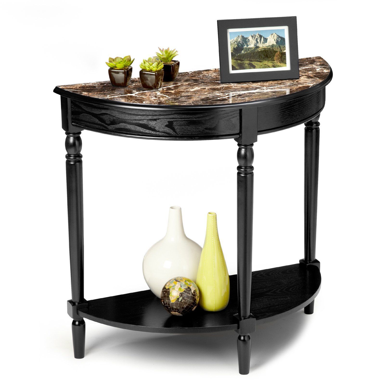 Have To Have It. Convenience Concepts French Country Faux Throughout Faux Marble Console Tables (Photo 5 of 20)