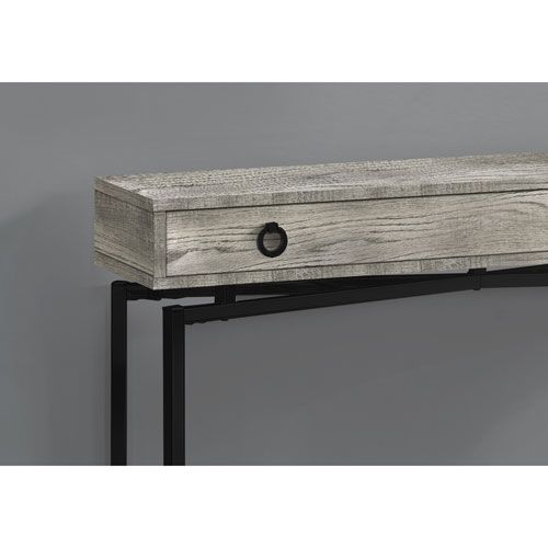 Hawthorne Ave Gray And Black 12 Inch Console Table With Inside Gray And Black Console Tables (Photo 19 of 20)