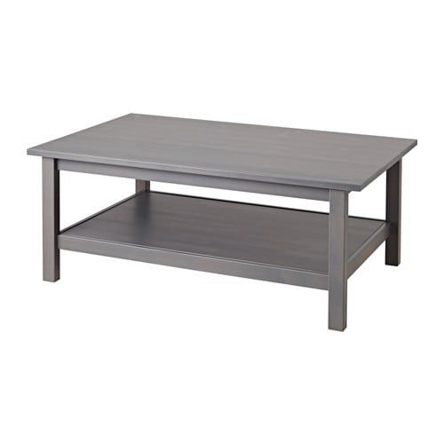 Hemnes Coffee Table – Dark Gray Stained – Ikea Pertaining To Smoke Gray Wood Square Console Tables (Photo 1 of 20)