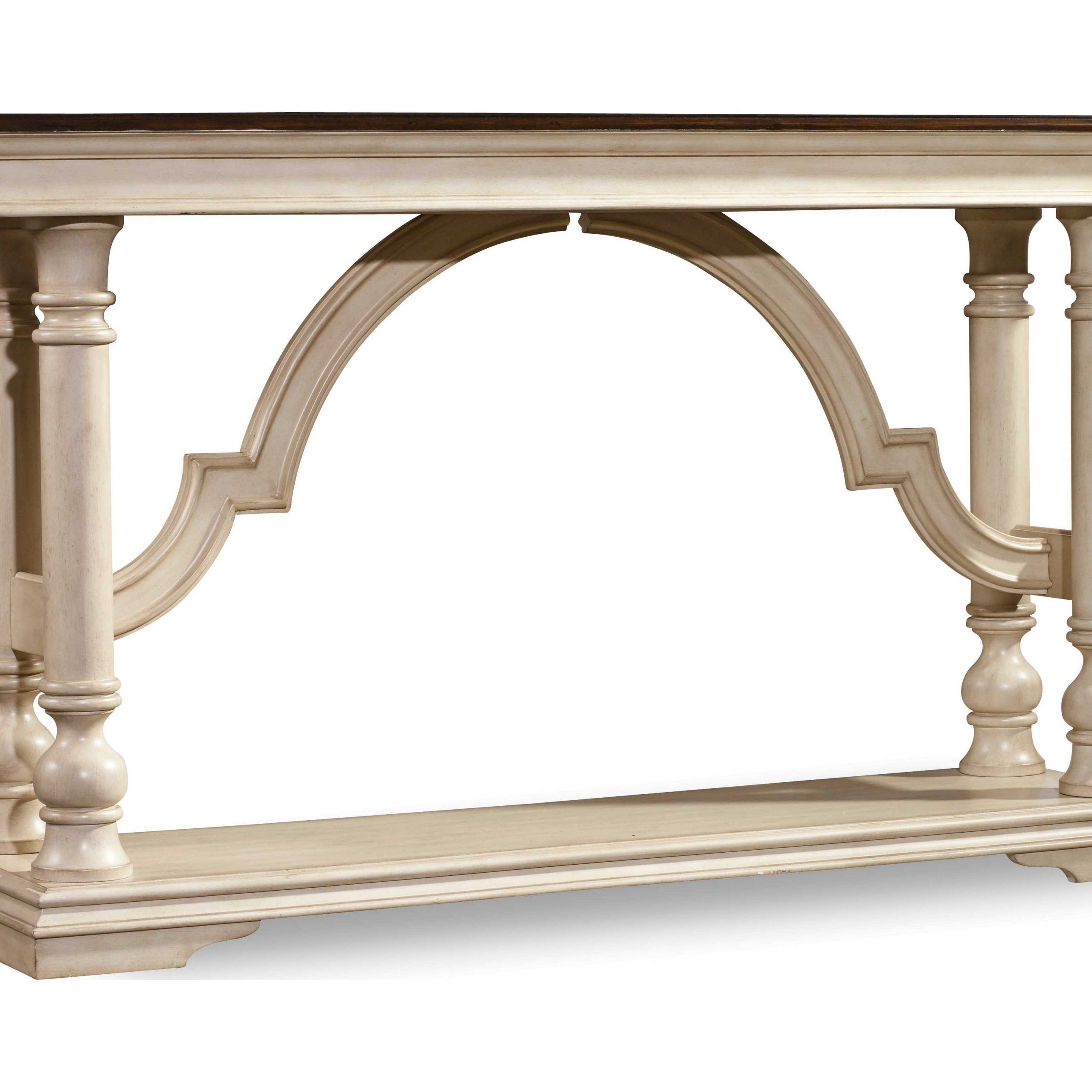 Hooker Furniture Leesburg Features An Accent Finish Intended For Antiqued Gold Rectangular Console Tables (View 20 of 20)