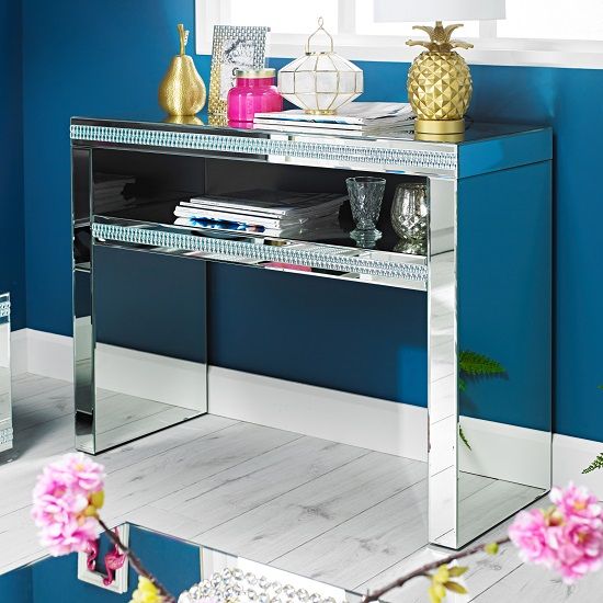 Hudson Black Glass Console Table | Furniture In Fashion Regarding Rectangular Glass Top Console Tables (View 10 of 20)