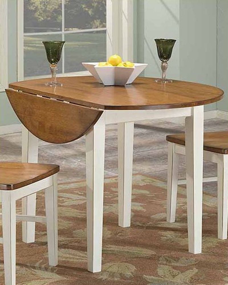 Intercon Drop Leaf Round Dining Table Arlington Inar4242dtab Within Leaf Round Console Tables (Photo 3 of 20)