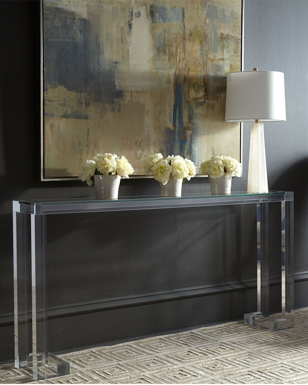 Interlude Home Ava Sofa Table | Console Table Decorating Intended For Clear Acrylic Console Tables (Photo 6 of 20)