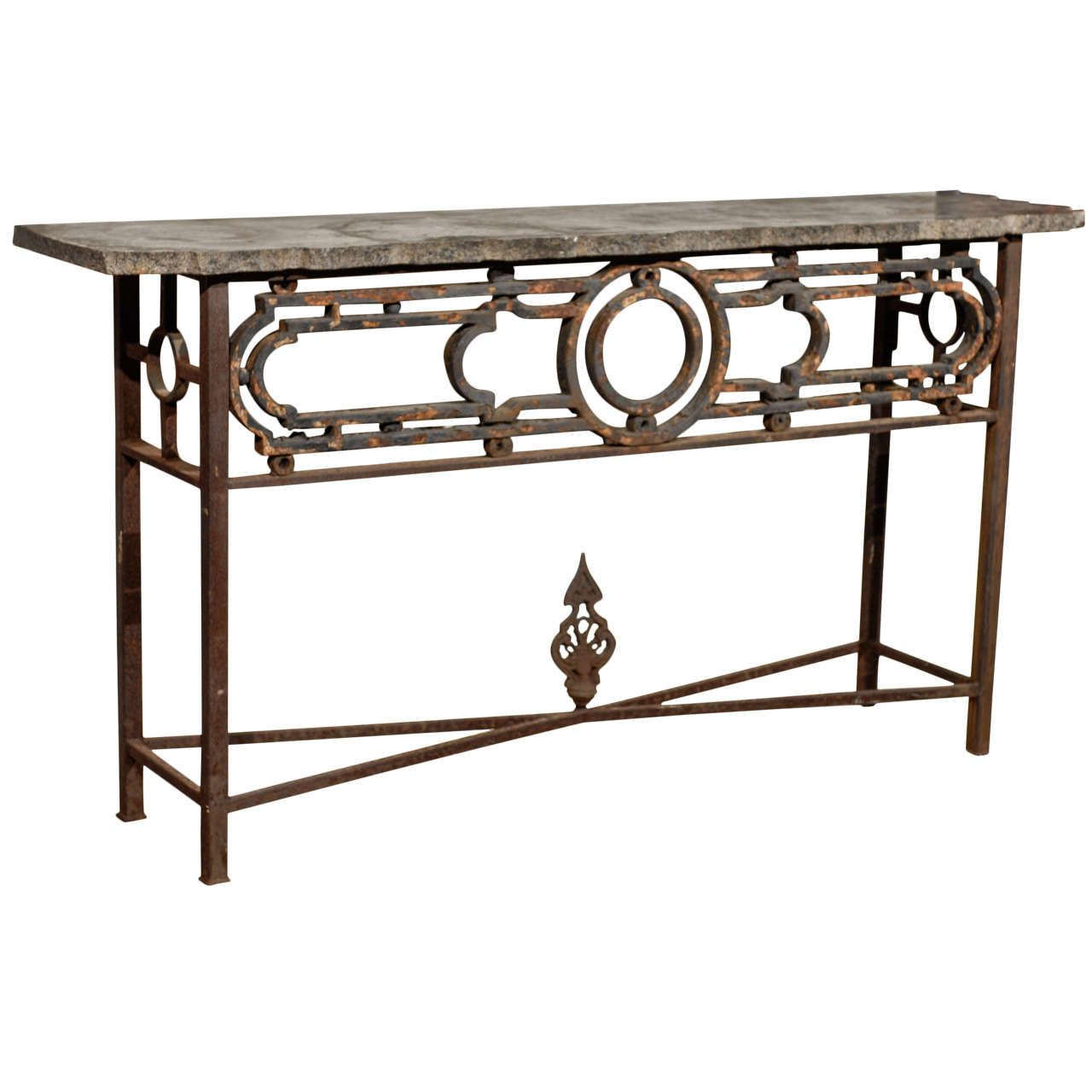 Iron Console Table For Sale At 1stdibs Regarding Round Iron Console Tables (Photo 9 of 20)