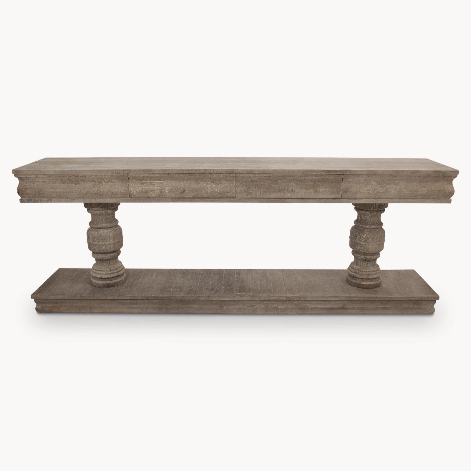 Isabella Washed Grey Console Table | Hadley Rose With Gray Wash Console Tables (View 3 of 20)