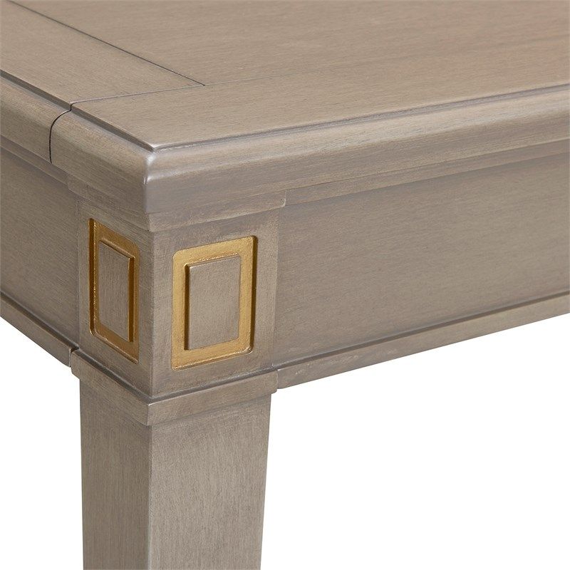 Jennifer Taylor Home Dauphin Gold Accent Console Vanity In Gray And Gold Console Tables (Photo 10 of 20)