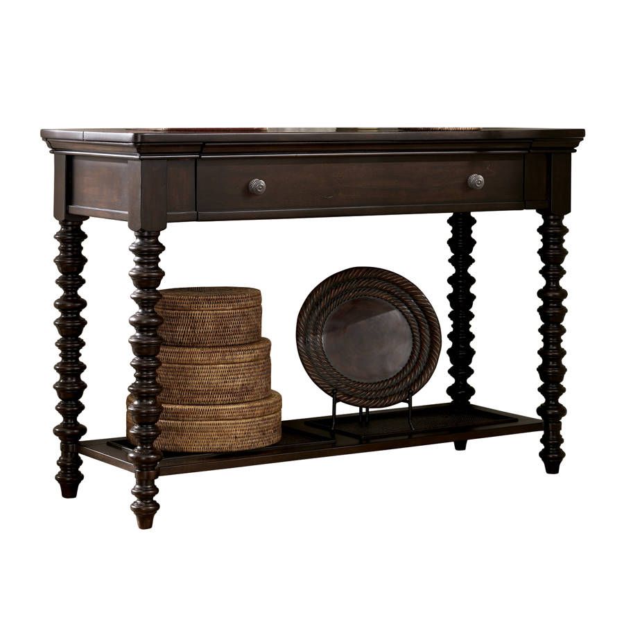 Key Town Traditional Dark Brown Solid Wood Sofa Table In Dark Brown Console Tables (View 20 of 20)