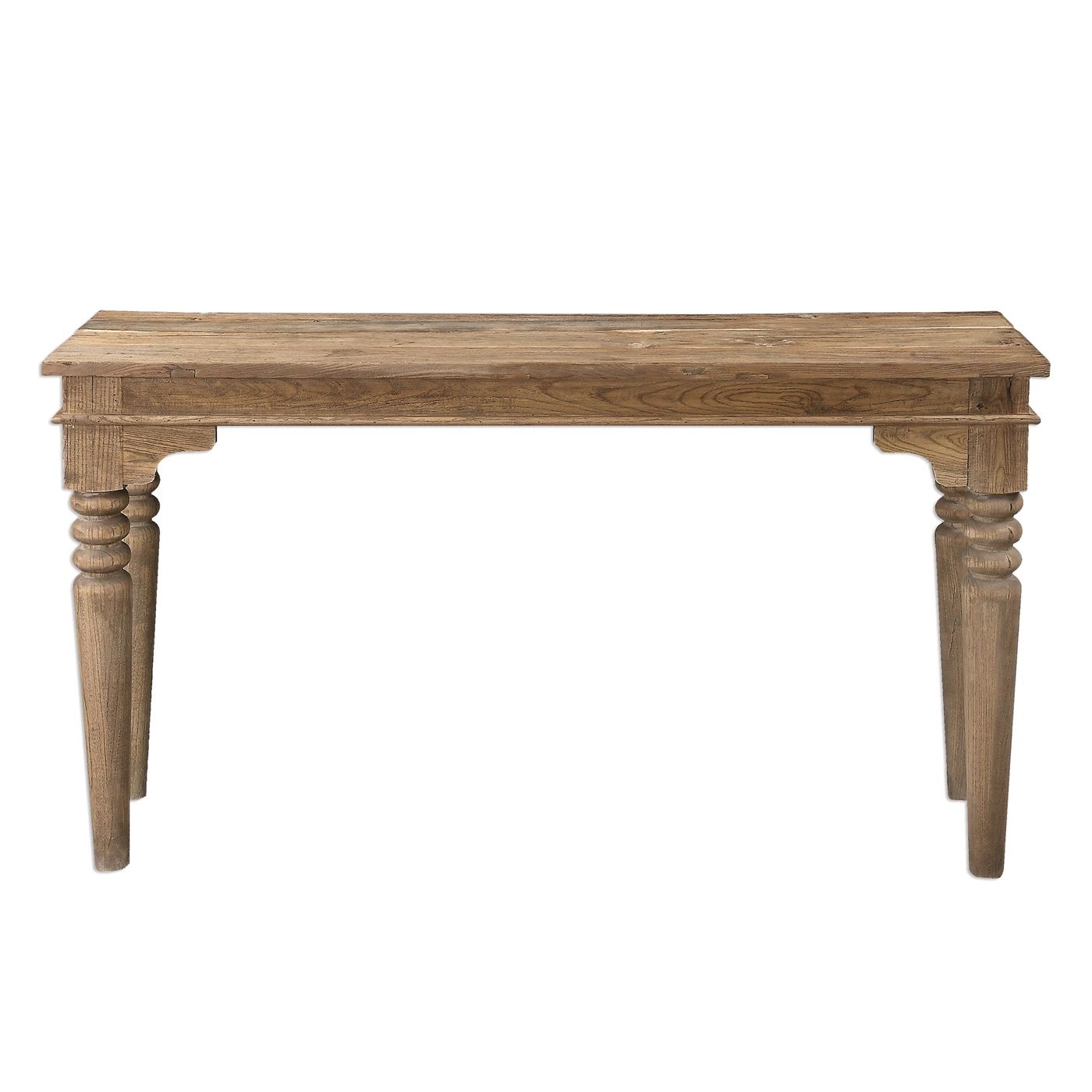 Khristian Reclaimed Elm Wood Console Table With Natural Throughout Natural Seagrass Console Tables (View 18 of 20)