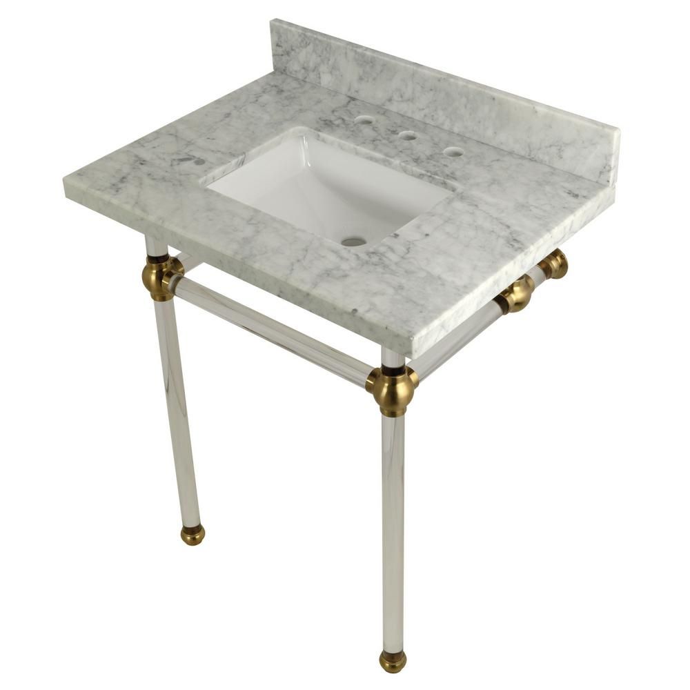 Kingston Brass Square Sink Washstand 30 In (View 11 of 20)