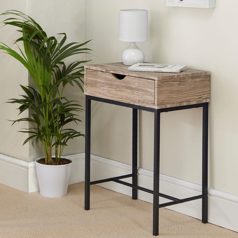 Kubik Console Table Grey & Black – Buy Online At Qd Stores For Square Matte Black Console Tables (Photo 3 of 20)