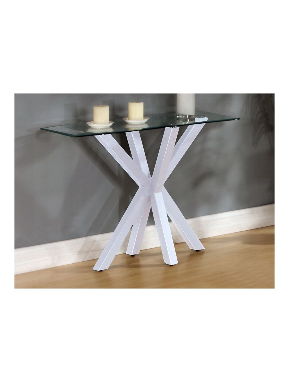 Langley High Gloss White Console Table With Regard To White Gloss And Maple Cream Console Tables (View 12 of 20)