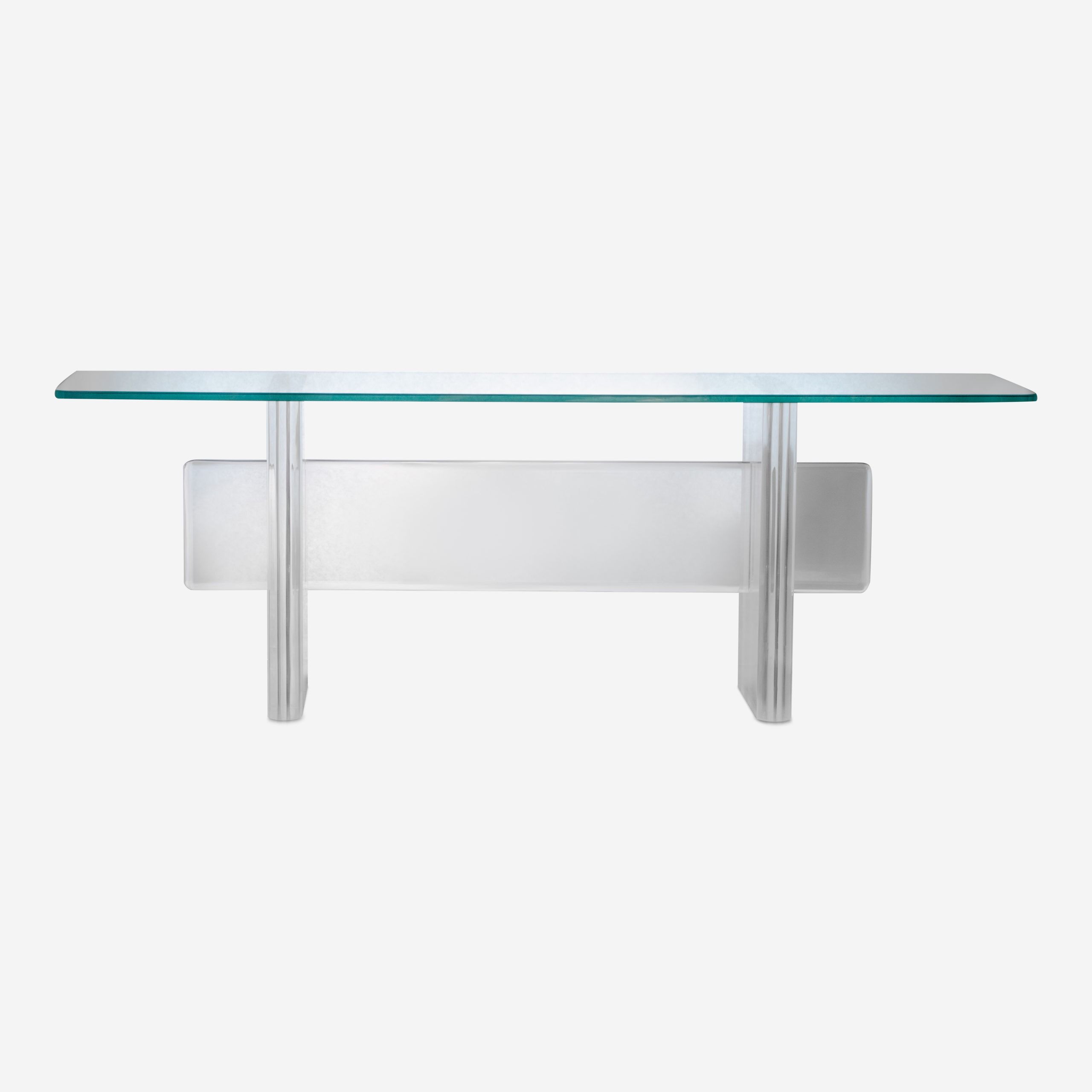 Large Lucite Console Tablekarl Springer (sold) – The Intended For Acrylic Console Tables (Photo 12 of 20)