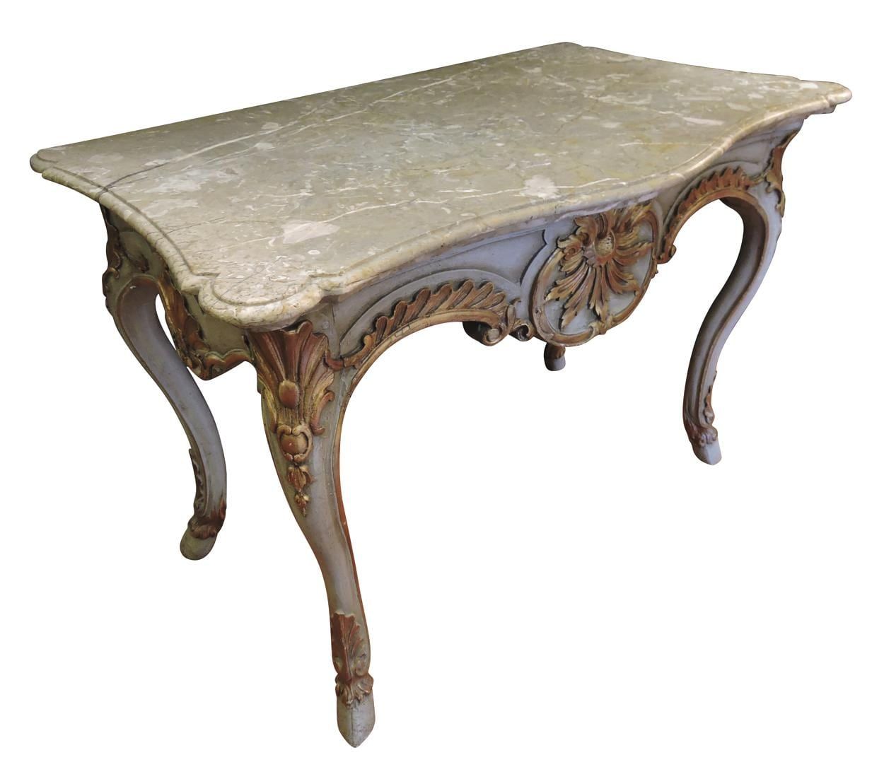 Late 19th Century Italian Marble Top Console Table For Marble Top Console Tables (Photo 10 of 20)