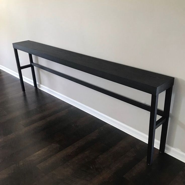 Leyland 84'' Solid Wood Console Table | Wood Console Table Pertaining To Aged Black Iron Console Tables (Photo 9 of 20)