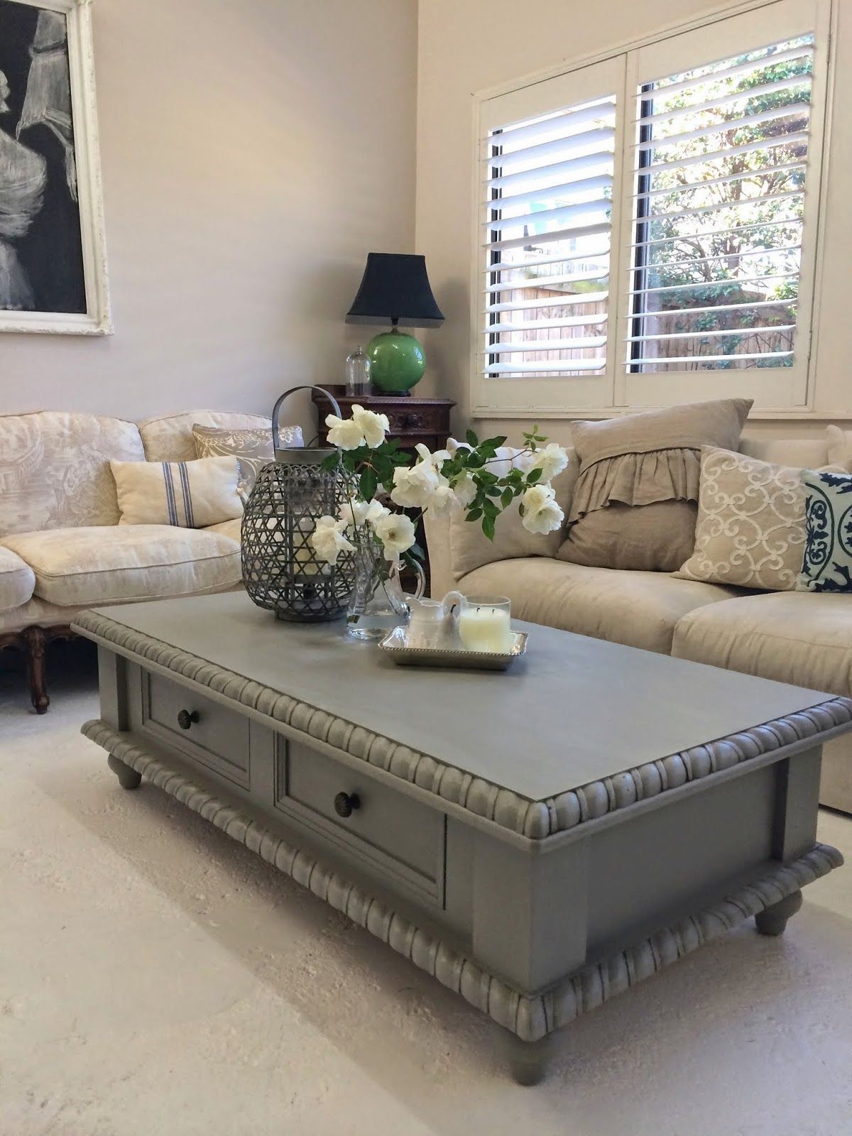 Lilyfield Life: Pine Coffee Table Makeover Regarding Smoke Gray Wood Square Console Tables (View 5 of 20)