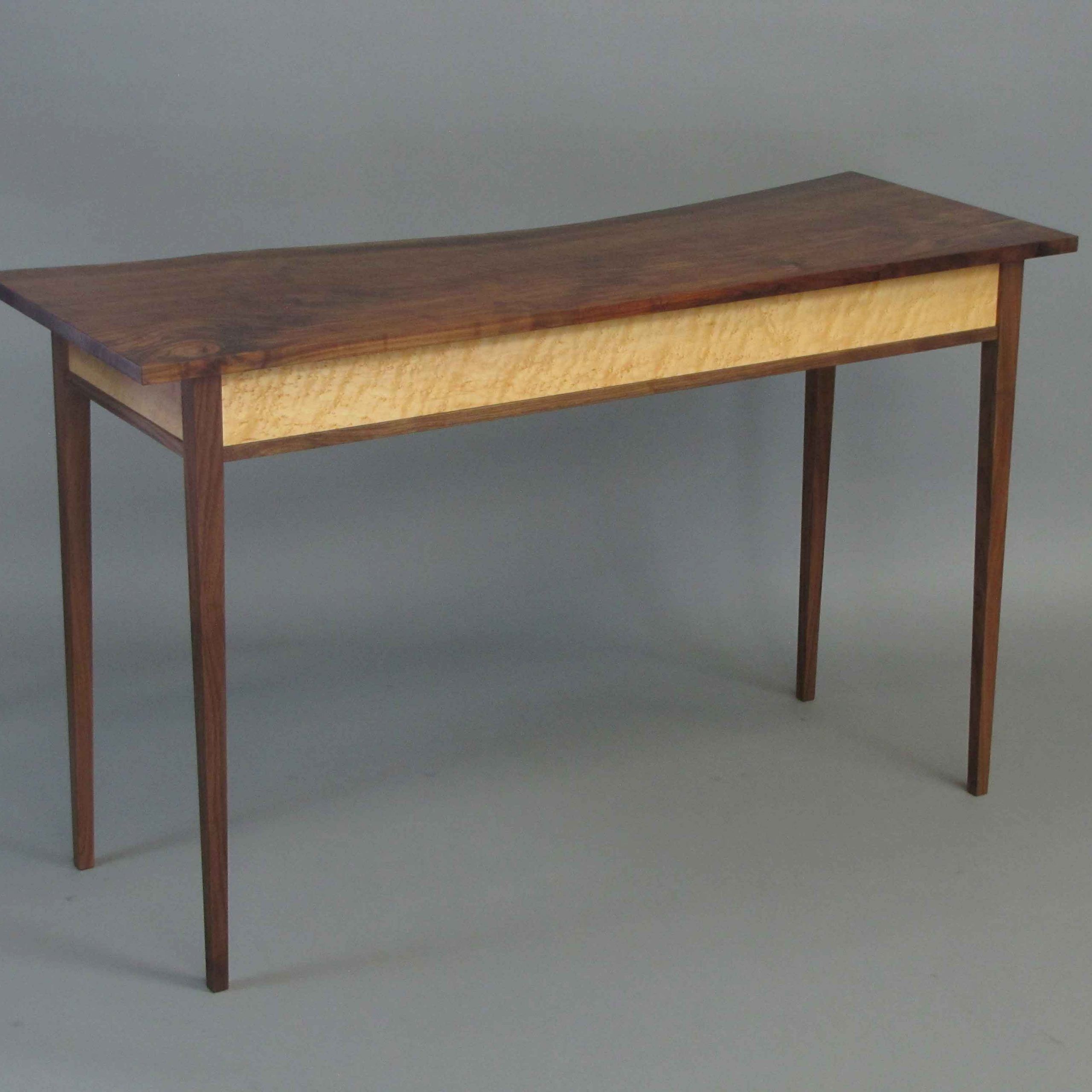 Live Edge Claro Walnut Console Table 2 · Fine Line Joinery In Walnut Console Tables (Photo 4 of 20)