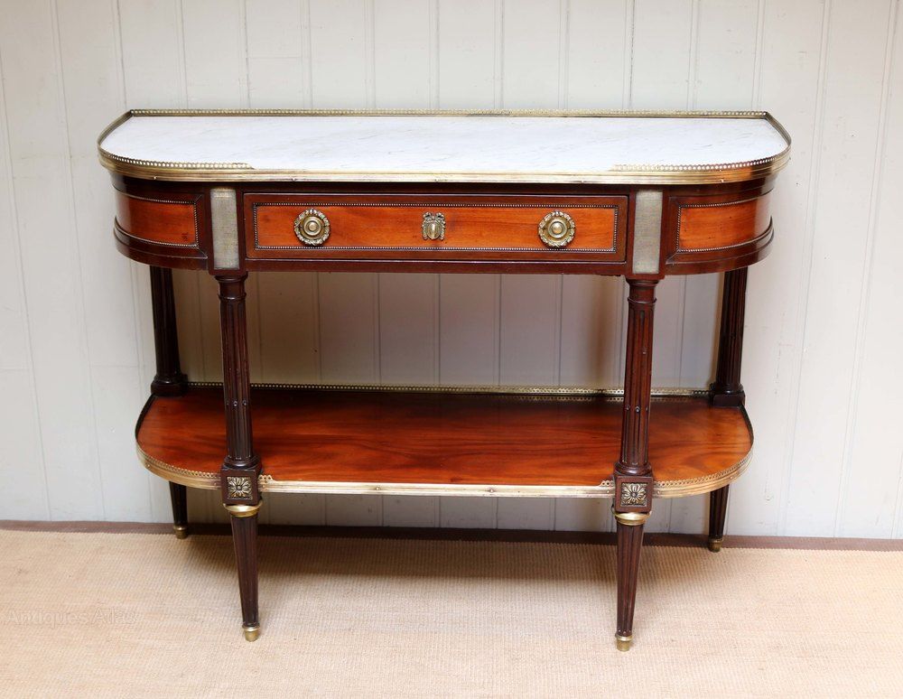 Mahogany Marble Top Console Table – Antiques Atlas With Marble And White Console Tables (View 15 of 20)