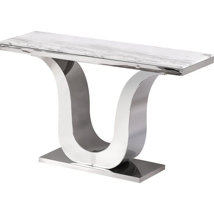 Manningtree Marble Console Table | Marble Console Table Pertaining To White Marble And Gold Console Tables (Photo 9 of 20)