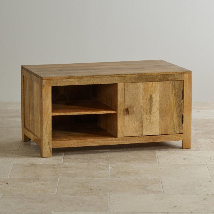 Mantis Light Widescreen Tv + Dvd Cabinet In Natural Solid Inside Light Natural Drum Console Tables (Photo 14 of 20)