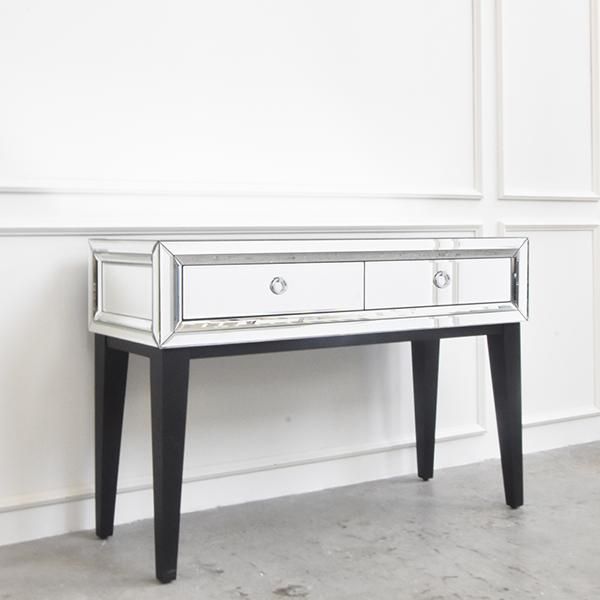 Mirrored Console Table, 2 Drawer, Modern Parisian – All Intended For Mirrored And Chrome Modern Console Tables (View 13 of 20)