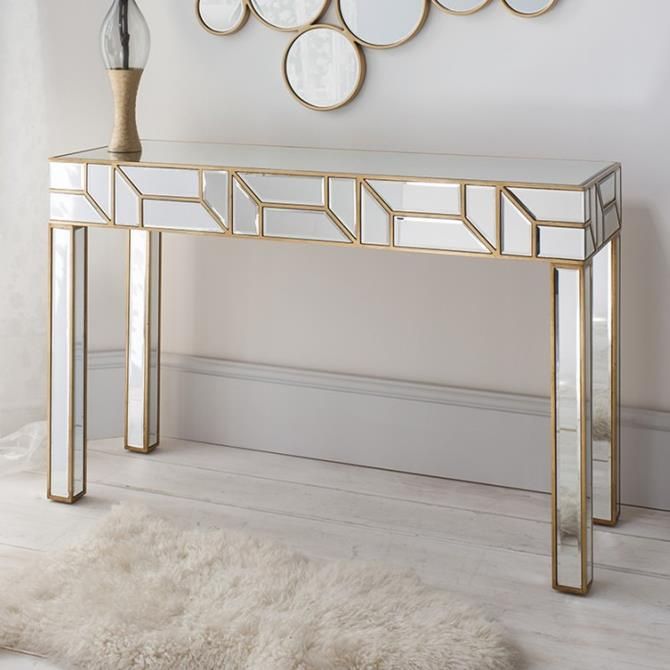 Mirrored Console Tables You Must Have With 2 Piece Modern Nesting Console Tables (Photo 13 of 20)