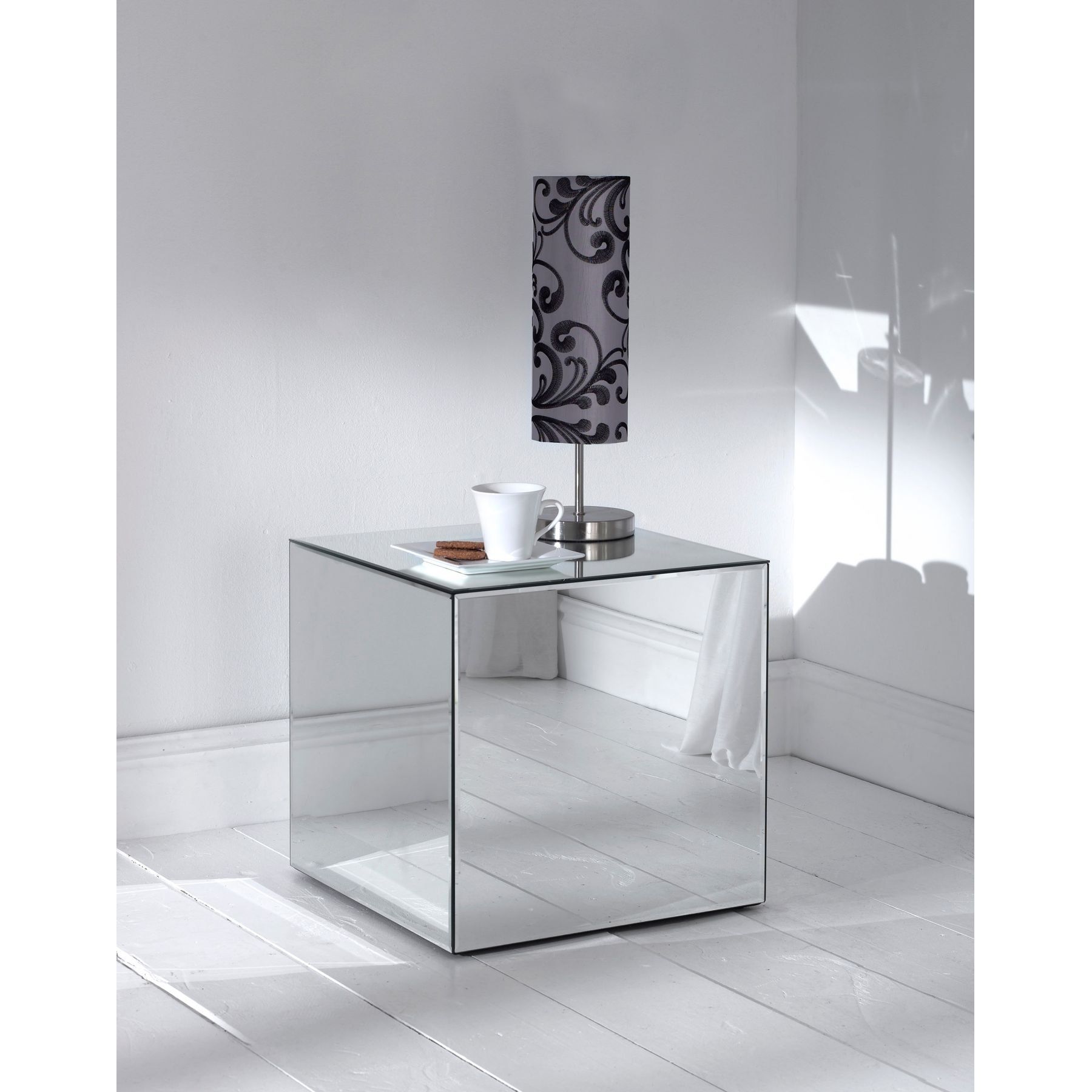 Mirrored Cube – Mirrored Furniture From Homesdirect 365 Uk Pertaining To Gold And Mirror Modern Cube Console Tables (View 20 of 20)