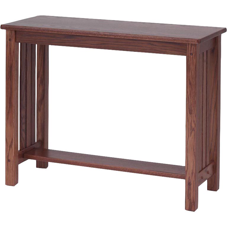 Mission Style Solid Oak Sofa Table – 39" – The Oak With Regard To Metal And Mission Oak Console Tables (View 6 of 20)
