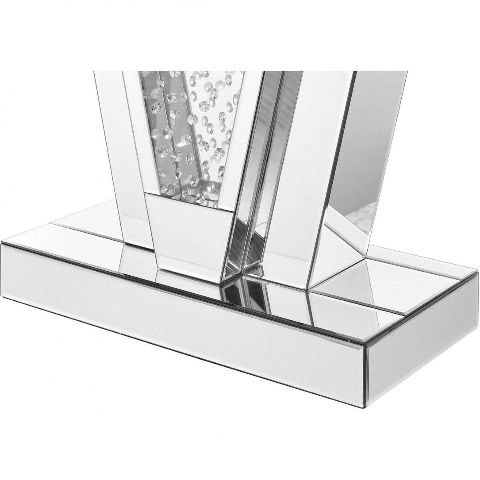 Modern Rectangle Crystal Console Table, Composition 2 For Rectangular Glass Top Console Tables (View 13 of 20)