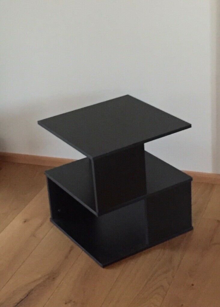 Modern Small Black Coffee/ Side Table Free | In Long Inside Dark Coffee Bean Console Tables (View 20 of 20)