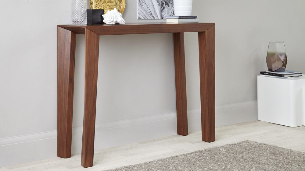Modern Walnut Console Table | Styling Surface | Uk Delivery Throughout Walnut Console Tables (Photo 19 of 20)