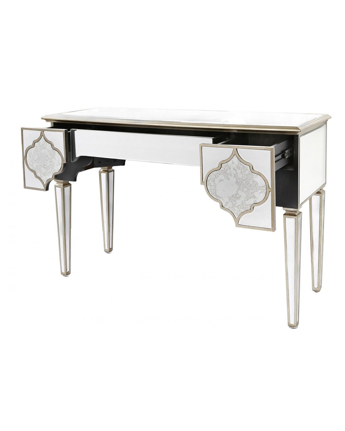 Morocco 1 Drawer Mirror Console Table | George Street Throughout Silver Mirror And Chrome Console Tables (View 18 of 20)