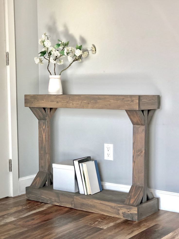 Narrow Console Table [modern Farmhouse Collection Regarding Light Natural Drum Console Tables (Photo 2 of 20)