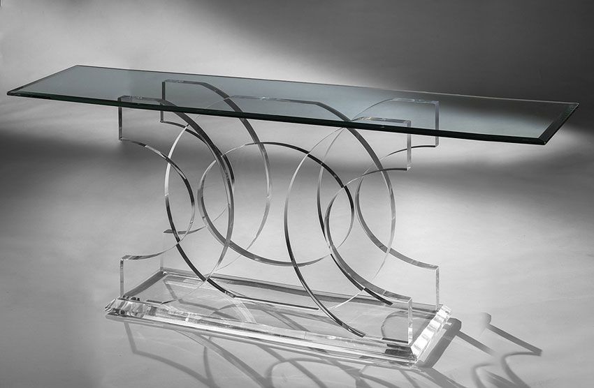 Odessa Acrylic Console Table | Muniz Plastics With Acrylic Console Tables (View 4 of 20)