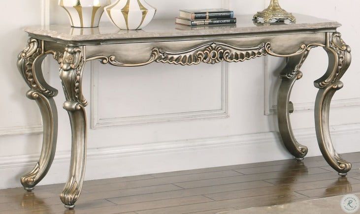 Ophelia Antique Gold Console Table From New Classic In Antique Gold Aluminum Console Tables (View 12 of 20)