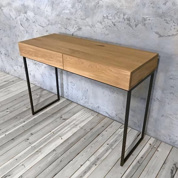 Orion Industrial Console Table With Drawers | Industrial Pertaining To Natural Wood Console Tables (Photo 10 of 20)