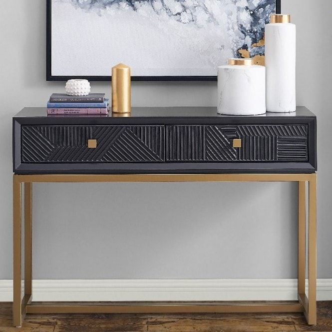 Orlando Console Table | Black Console Table | Modern With Regard To Modern Console Tables (View 17 of 20)