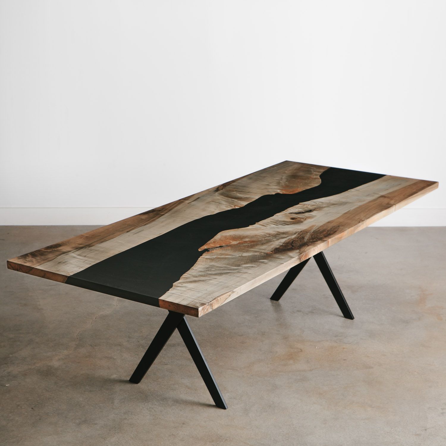 Oxidized Maple Dining Table No. 278 | Elko Hardwoods Throughout Oxidized Console Tables (Photo 17 of 20)