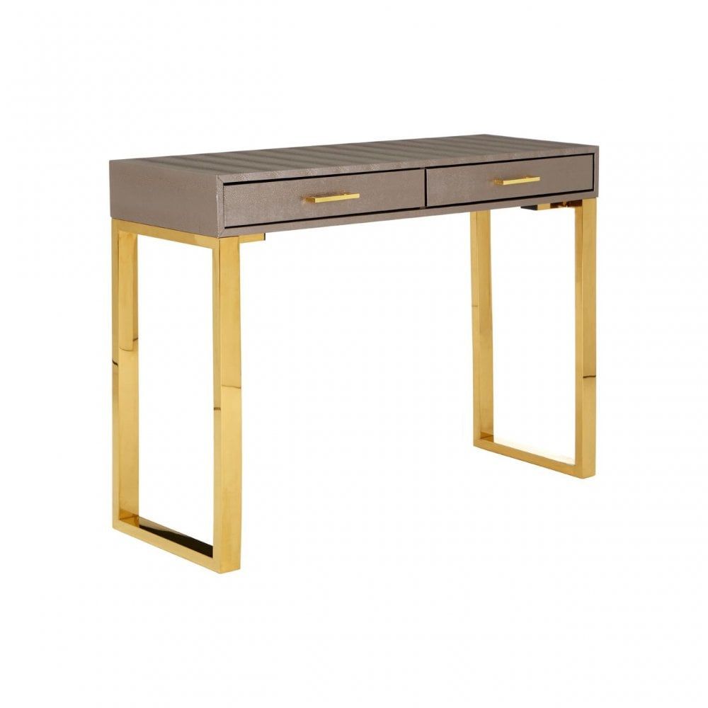 Pacific Console Table Gold | Clanbay Intended For Cream And Gold Console Tables (View 2 of 20)
