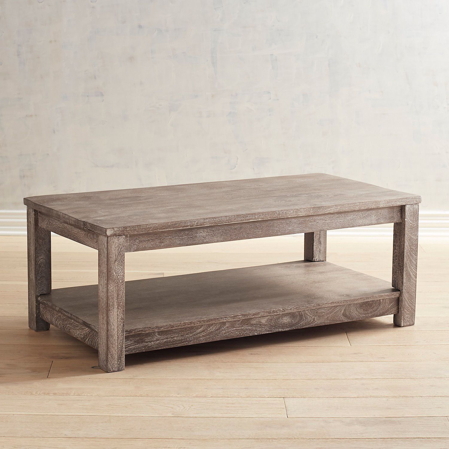 Parsons Truffle Gray Rectangular Coffee Table | Pier 1 In Smoke Gray Wood Square Console Tables (Photo 4 of 20)