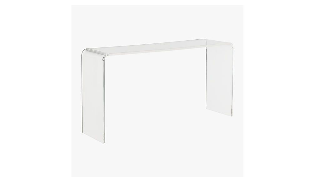 Peekaboo 56" Acrylic Console Table | Cb2 In Acrylic Console Tables (View 15 of 20)