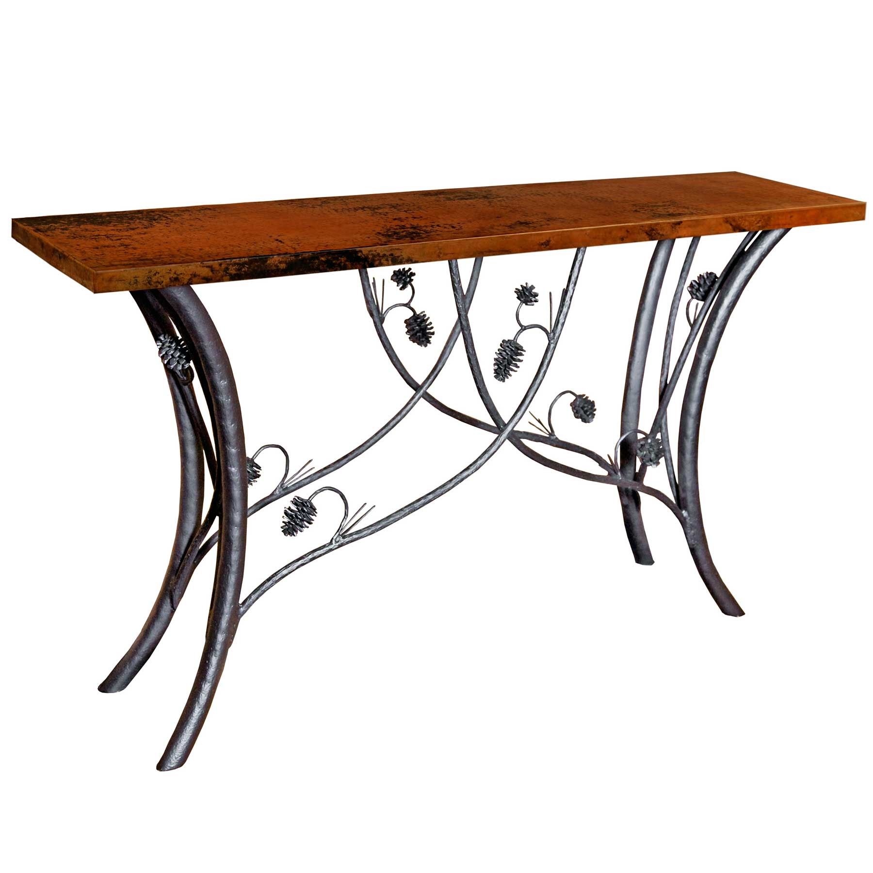 Pictured Here Is The Piney Woods Console Table With 60" X Inside Round Iron Console Tables (Photo 13 of 20)