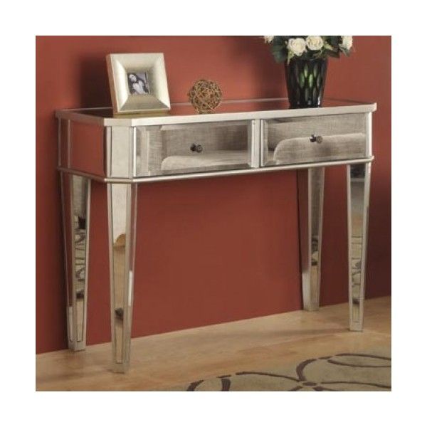 Powell Furniture Mirrored Console With "silver" Wood Item With Regard To Mirrored And Silver Console Tables (View 12 of 20)