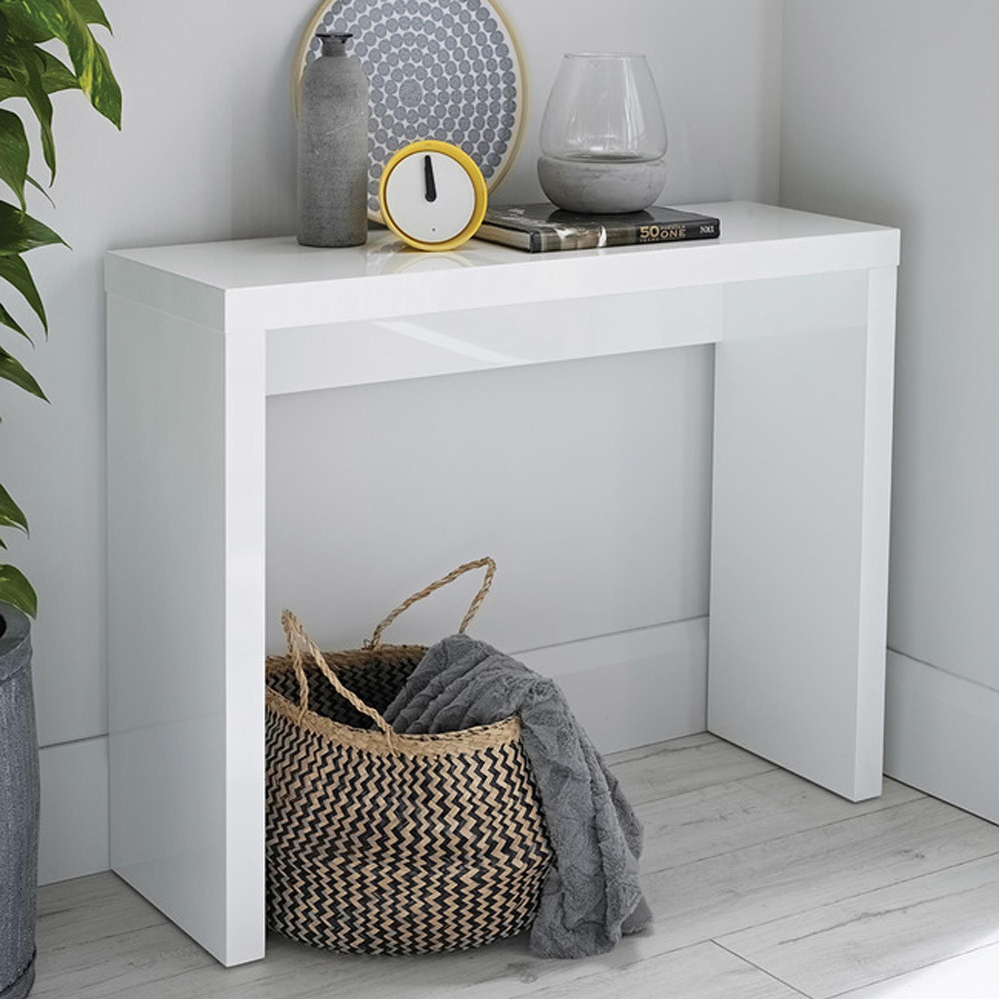 Puro White Console Table | White Console Table | Modern Intended For Modern Console Tables (View 2 of 20)