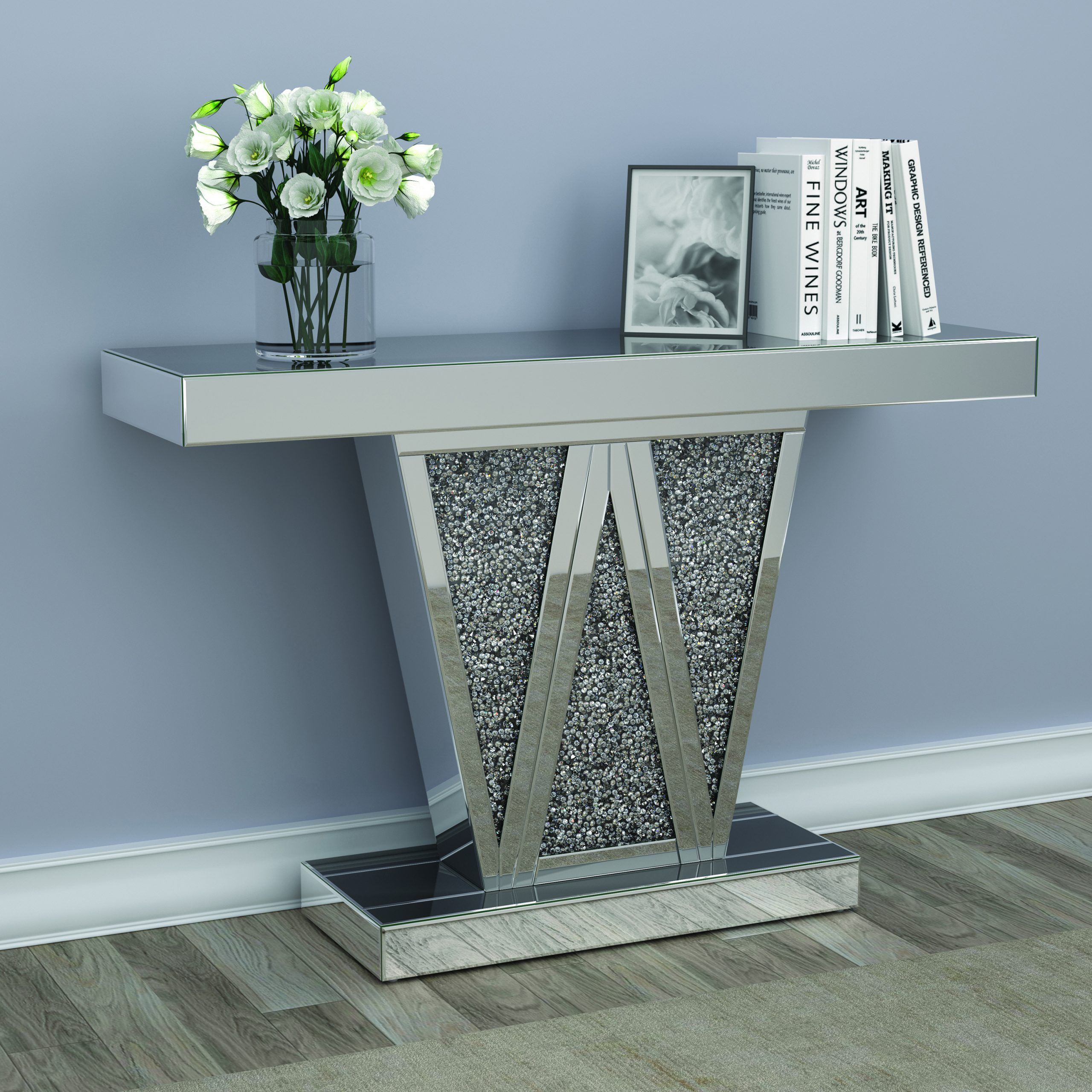 Rectangular Console Table Silver – Coaster Fine Furniture In Modern Console Tables (View 7 of 20)