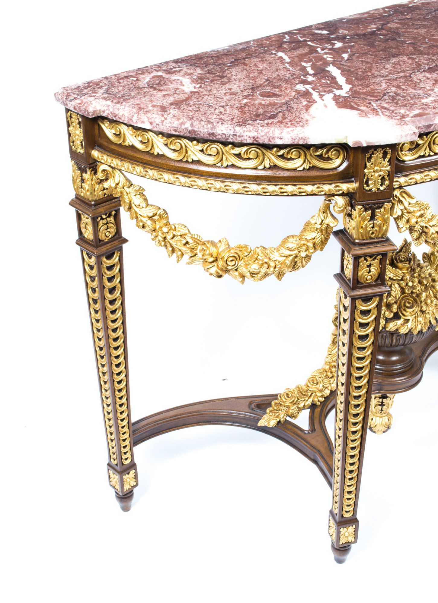 Regent Antiques – Console Tables – Pair Rococo Half Moon Intended For Marble Console Tables (View 13 of 20)