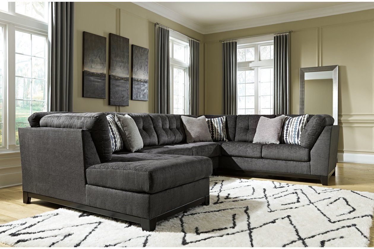 Reidshire 3 Piece Sectional With Chaise | Ashley Furniture Inside 3 Piece Console Tables (Photo 4 of 20)