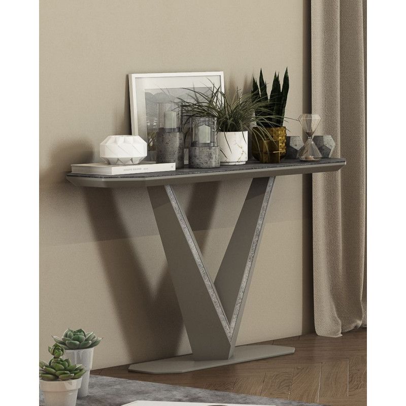 Rico Ii Ceramic Tile Top Console Table – Furnitureroom With Regard To 1 Shelf Square Console Tables (View 11 of 20)