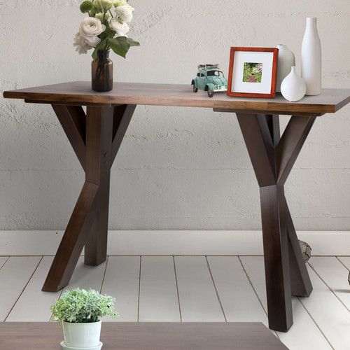 Featured Photo of The Best Rustic Walnut Wood Console Tables