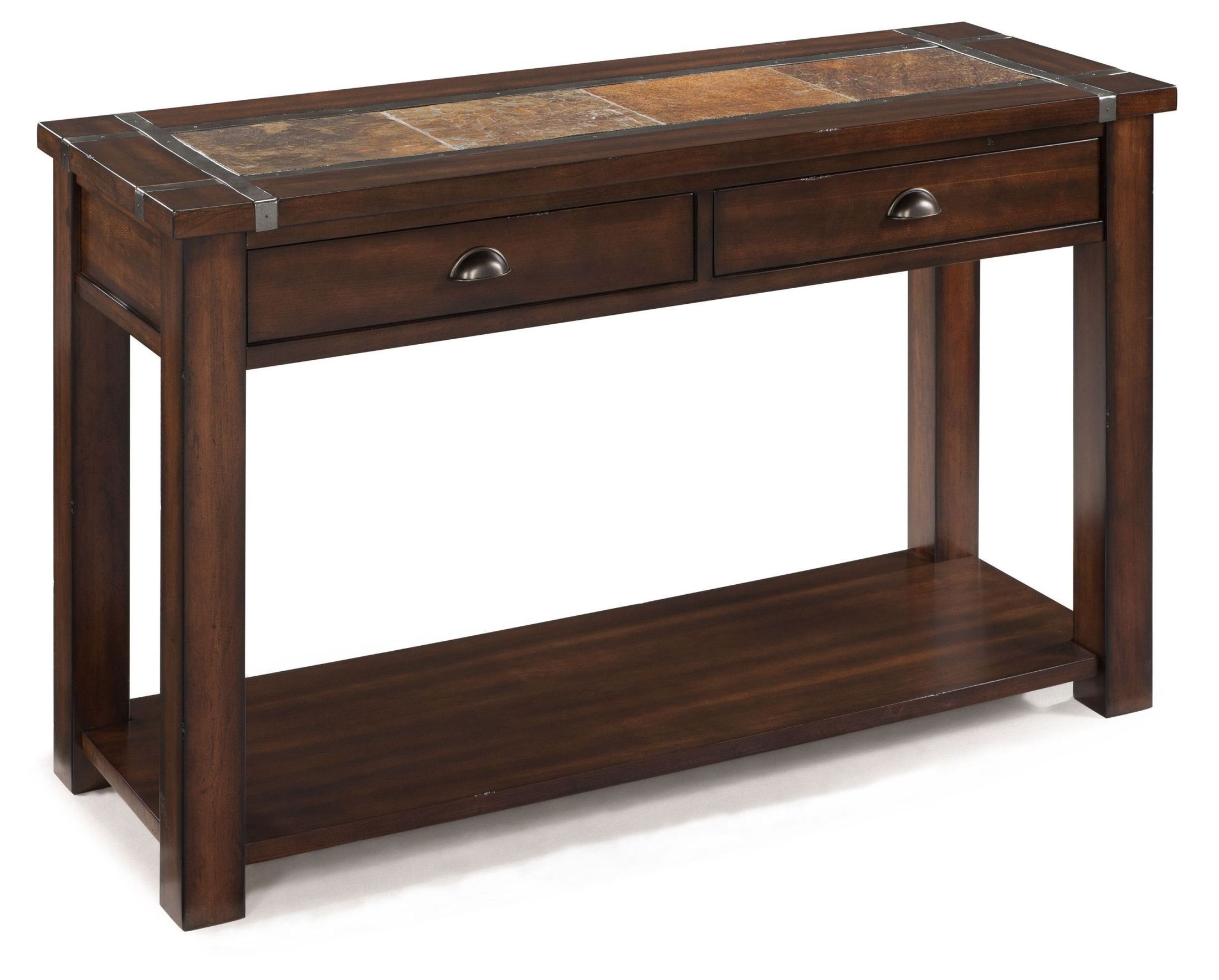 Roanoke Rectangular Sofa Table From Magnussen Home (t2615 With Bronze Metal Rectangular Console Tables (View 8 of 20)